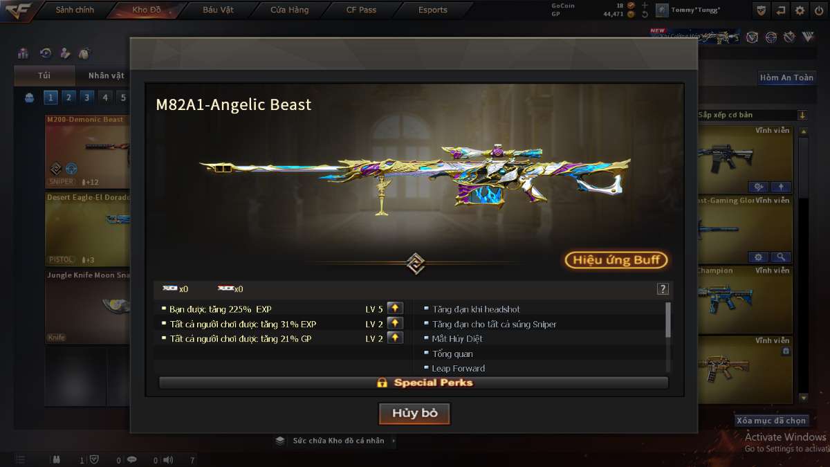 shop acc cf uy tin gia re